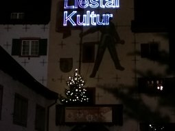 Kulturnacht Liestal Projektion auf Törli