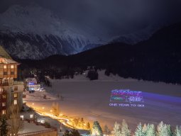 St.Moritz Projektion auf See